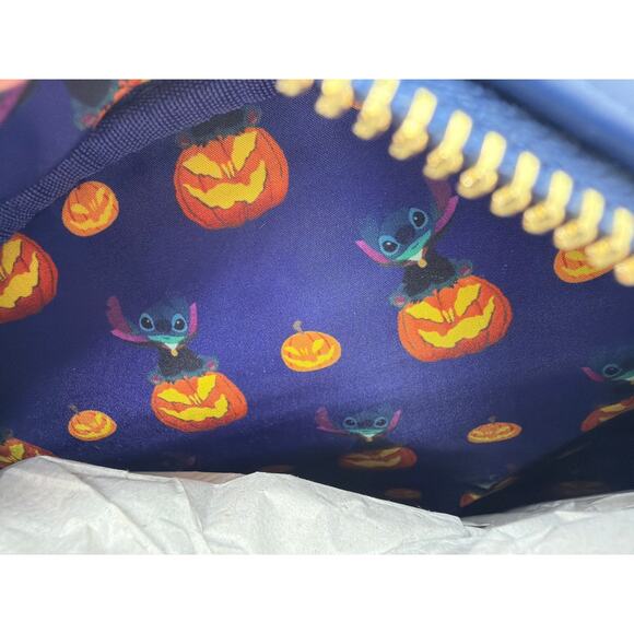 Loungefly Disney Lilo & Stitch Trick Treating Halloween GITD Mini Backpack NWT main image 5
